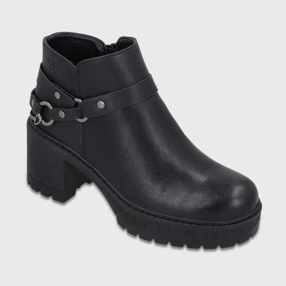 Botín Plataforma Negro Mujer 65871
