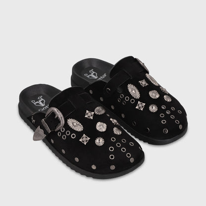 Zueco Negro Mujer 65970