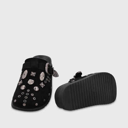 Zueco Negro Mujer 65970