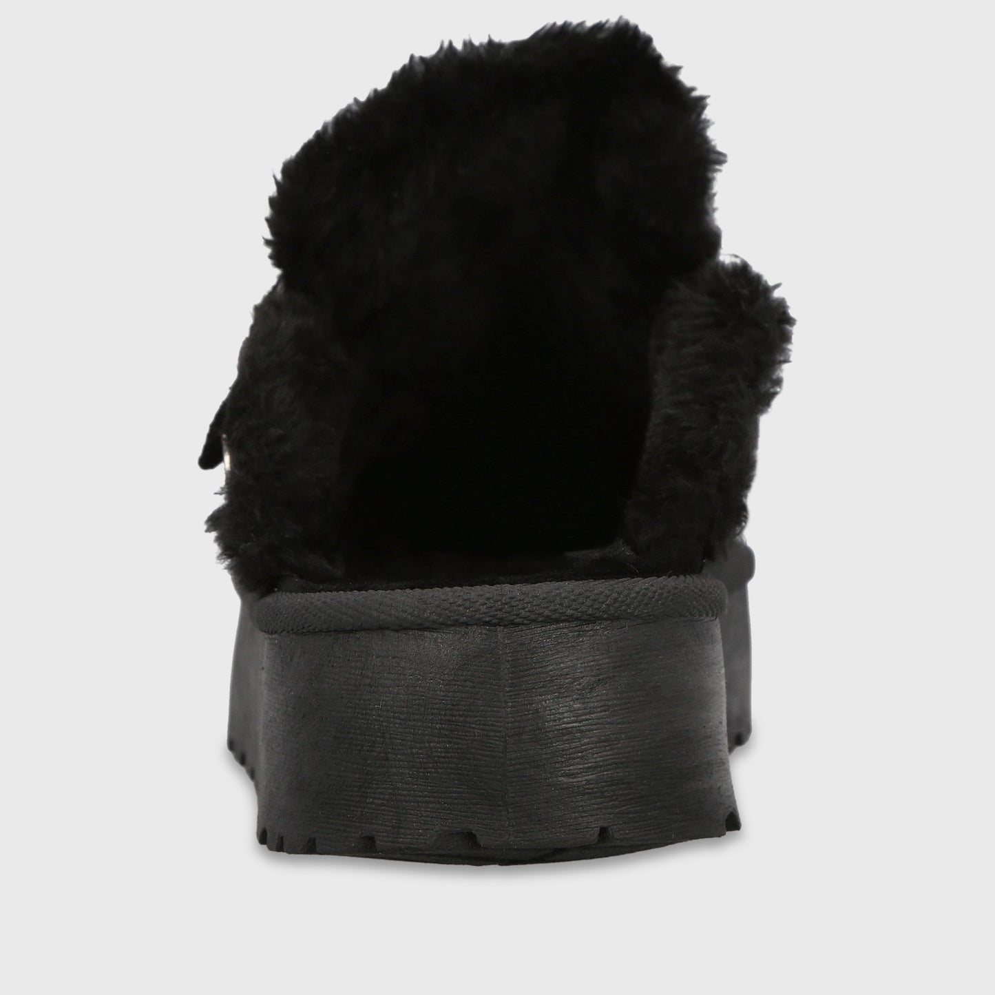 Zueco Plataforma Negro Mujer 68080