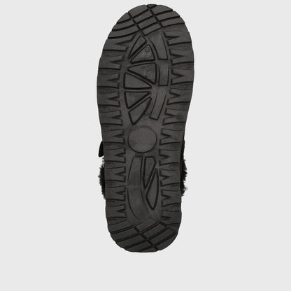 Zueco Plataforma Negro Mujer 68080