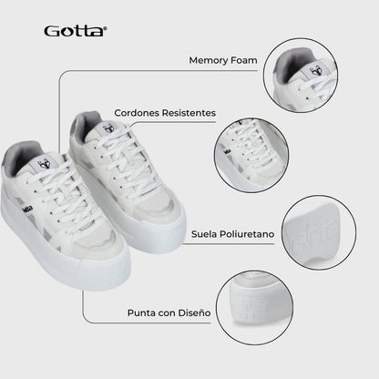 Zapatilla Blanca Mujer C7324