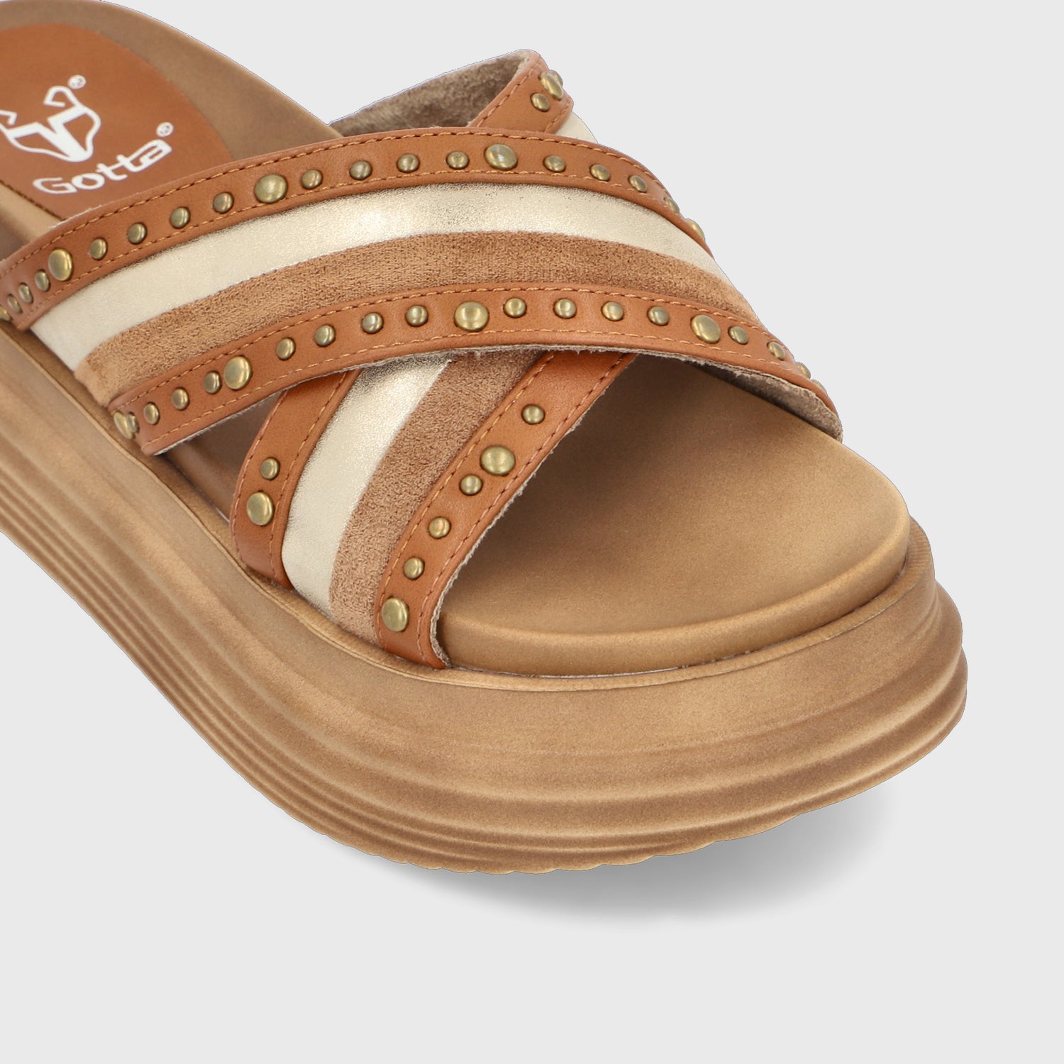 Sandalia Camel Mujer 1571A - Gotta Perú