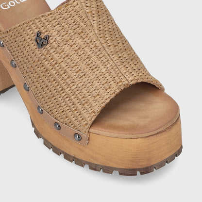 Sandalia Camel Mujer 45971 - Gotta Perú