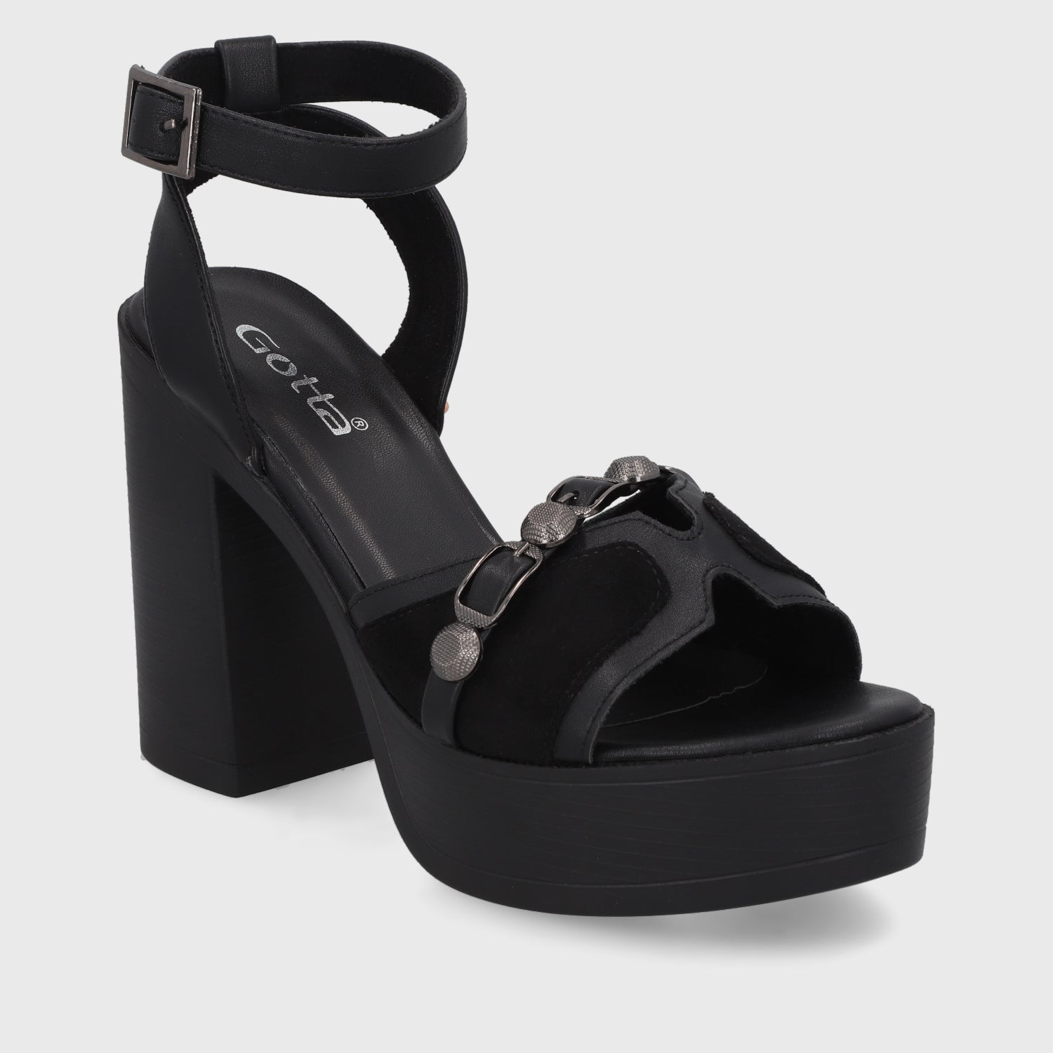 Sandalia Negra Mujer 45963 - Gotta Perú