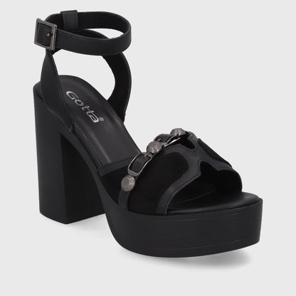 Sandalia Negra Mujer 45963 - Gotta Perú