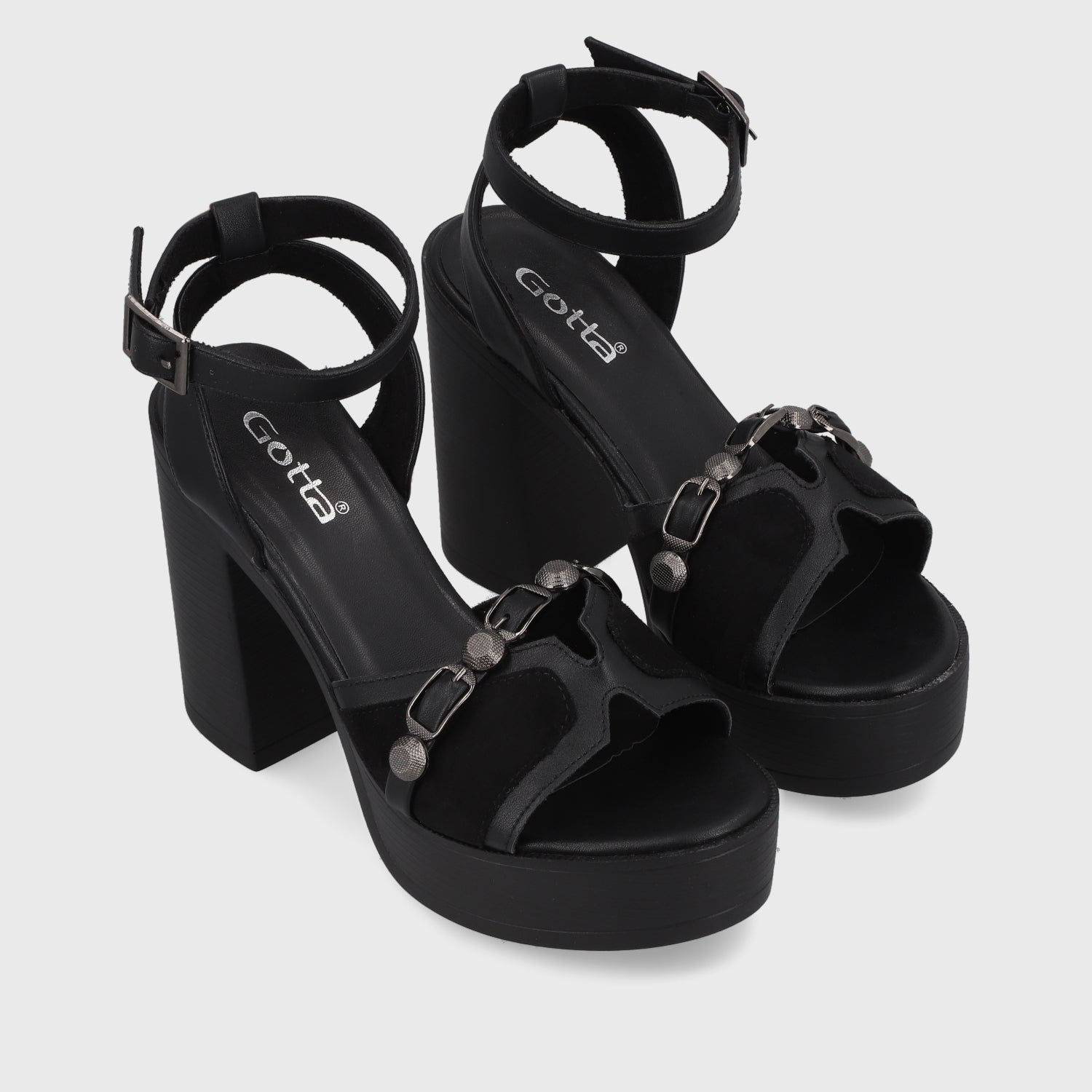 Sandalia Negra Mujer 45963 - Gotta Perú