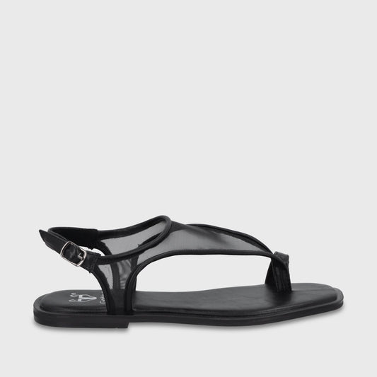 Sandalia Plana Negro Mujer 65681 - Gotta Perú