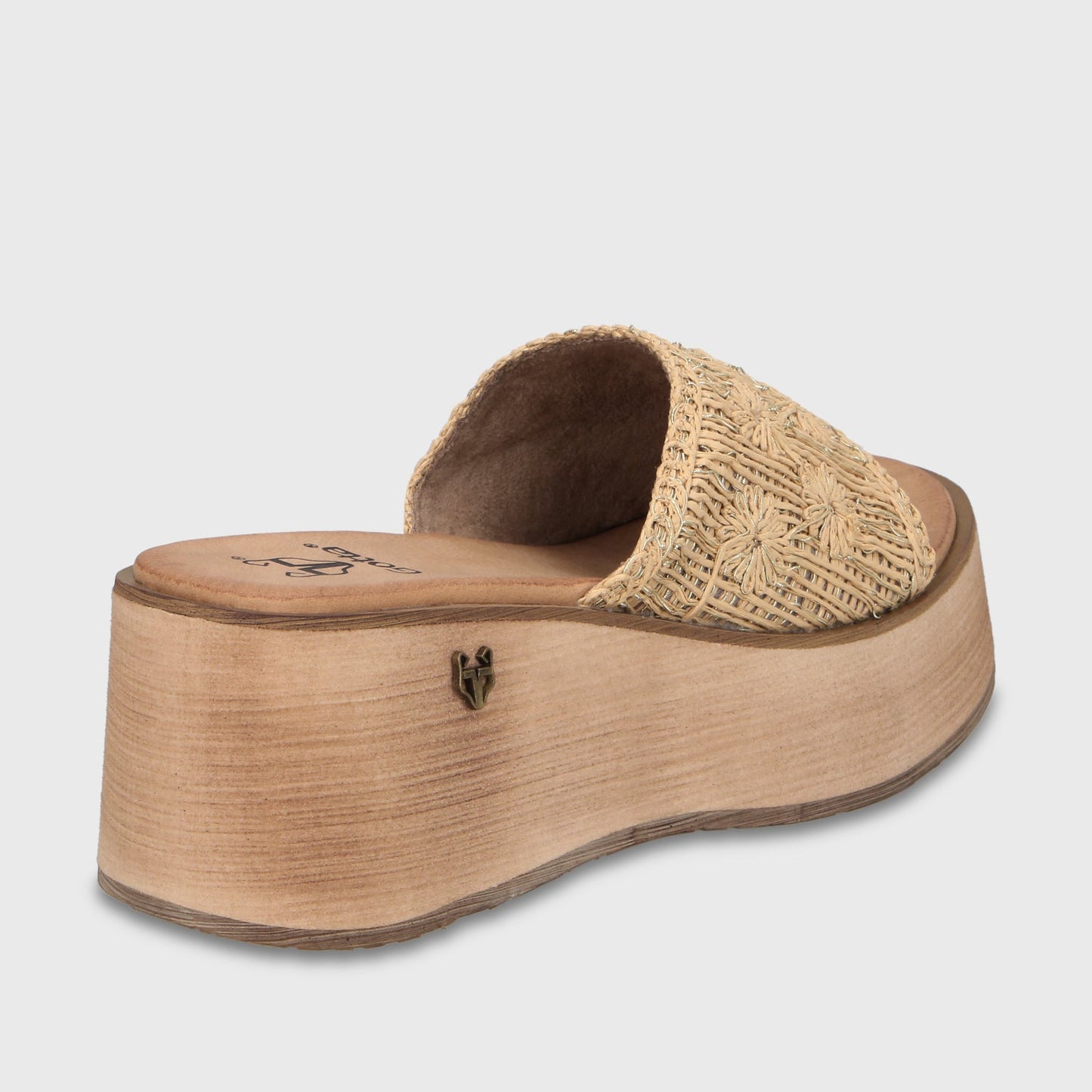 Sandalia Plataforma Beige Mujer 45843 - Gotta Perú