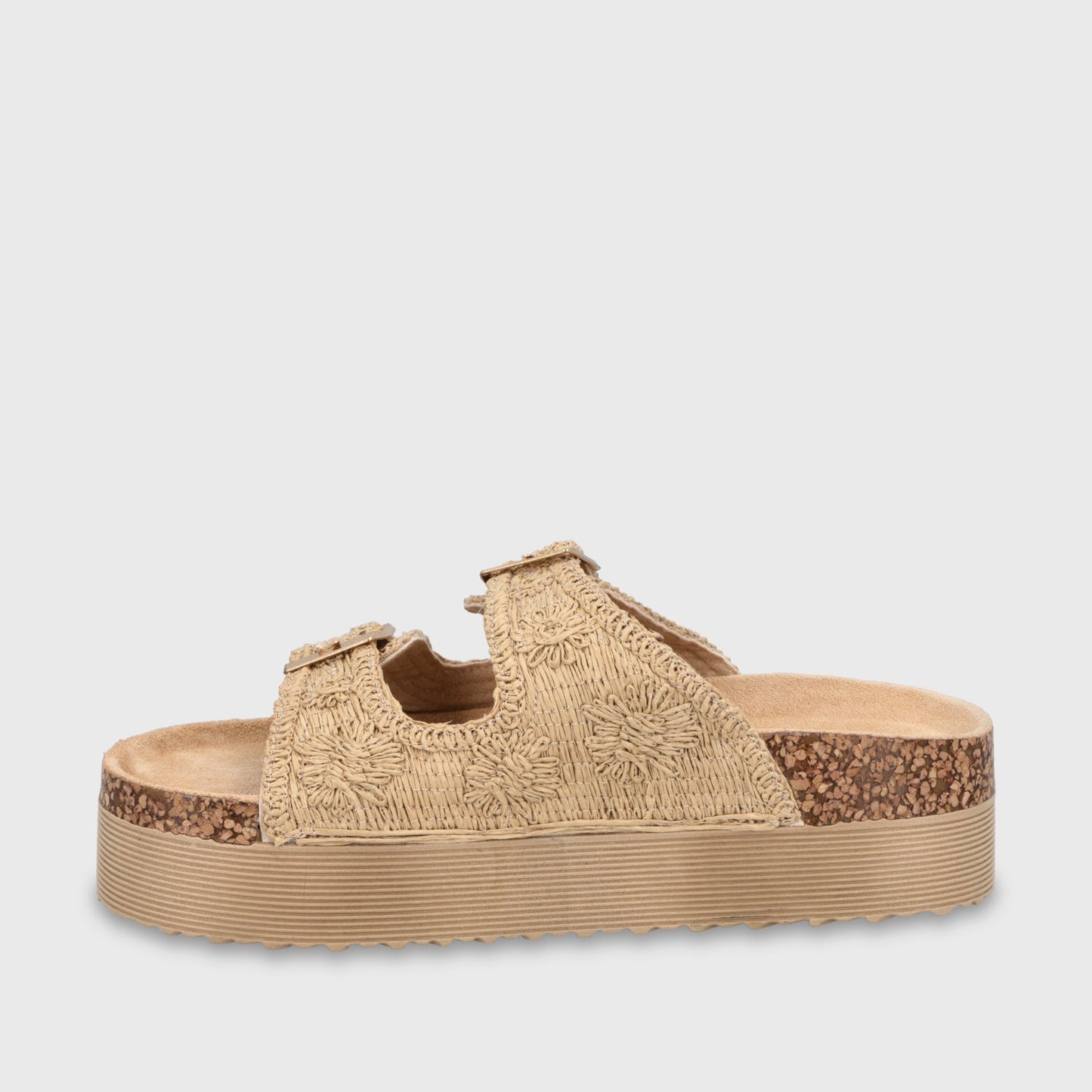 Sandalia Plataforma Beige Mujer 65951 - Gotta Perú