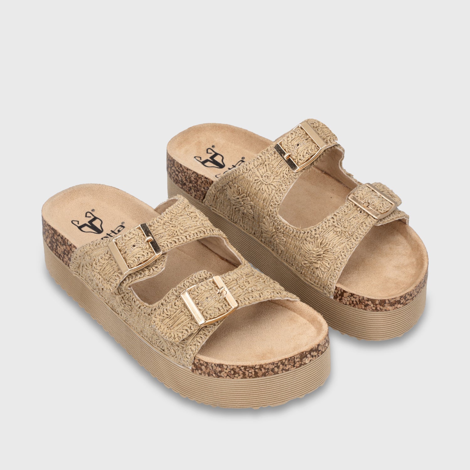 Sandalia Plataforma Beige Mujer 65951 - Gotta Perú