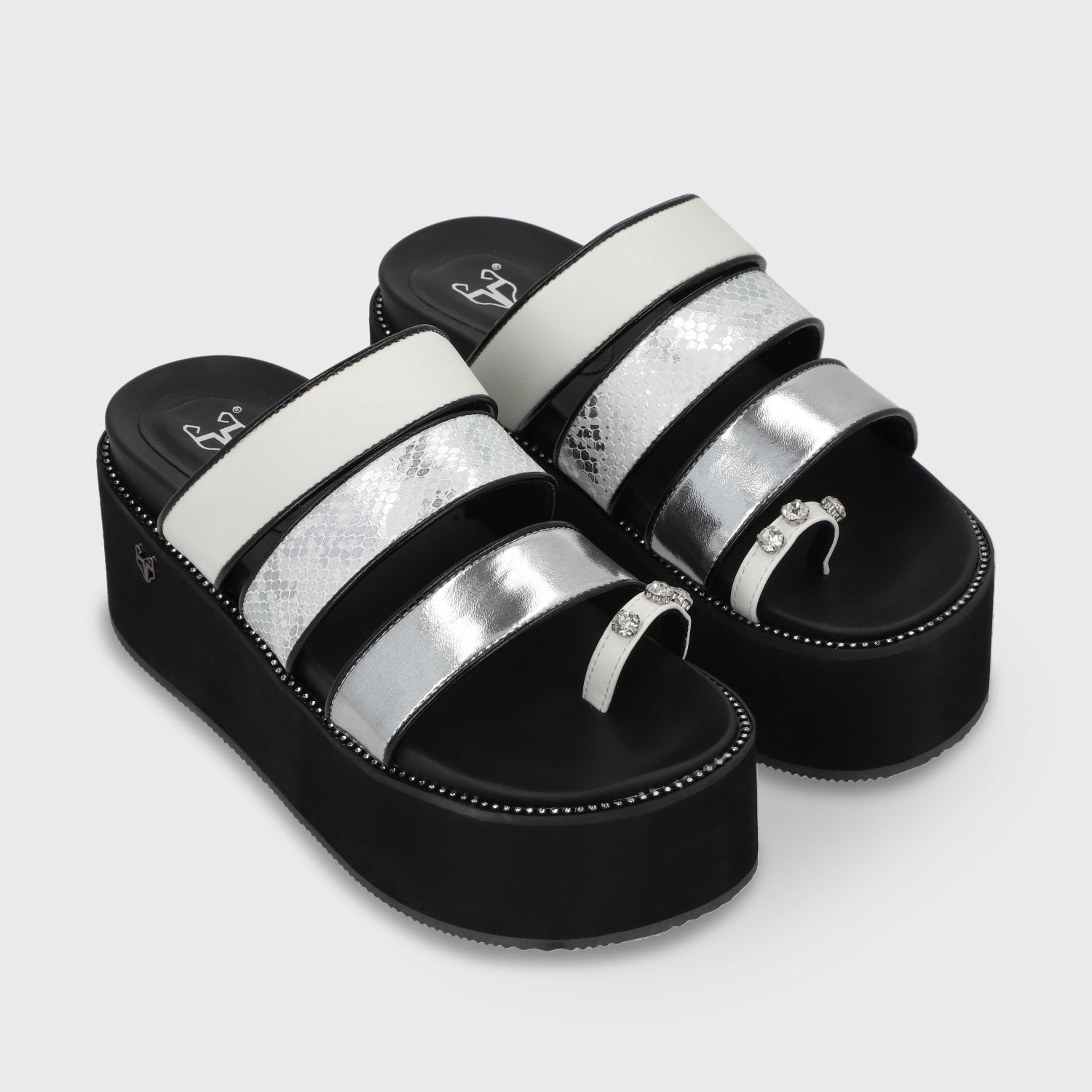 Sandalia Plataforma Blanca Mujer 15662 - Gotta Perú