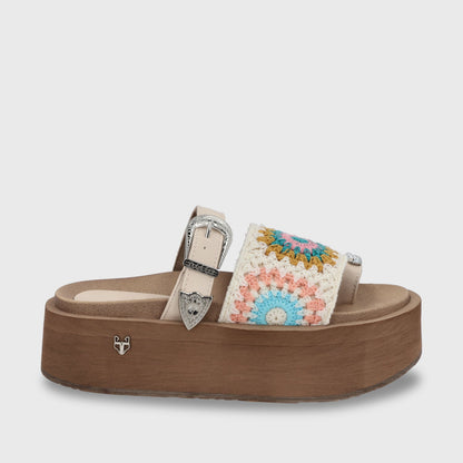 Sandalia Plataforma Multicolor Mujer 55942 - Gotta Perú