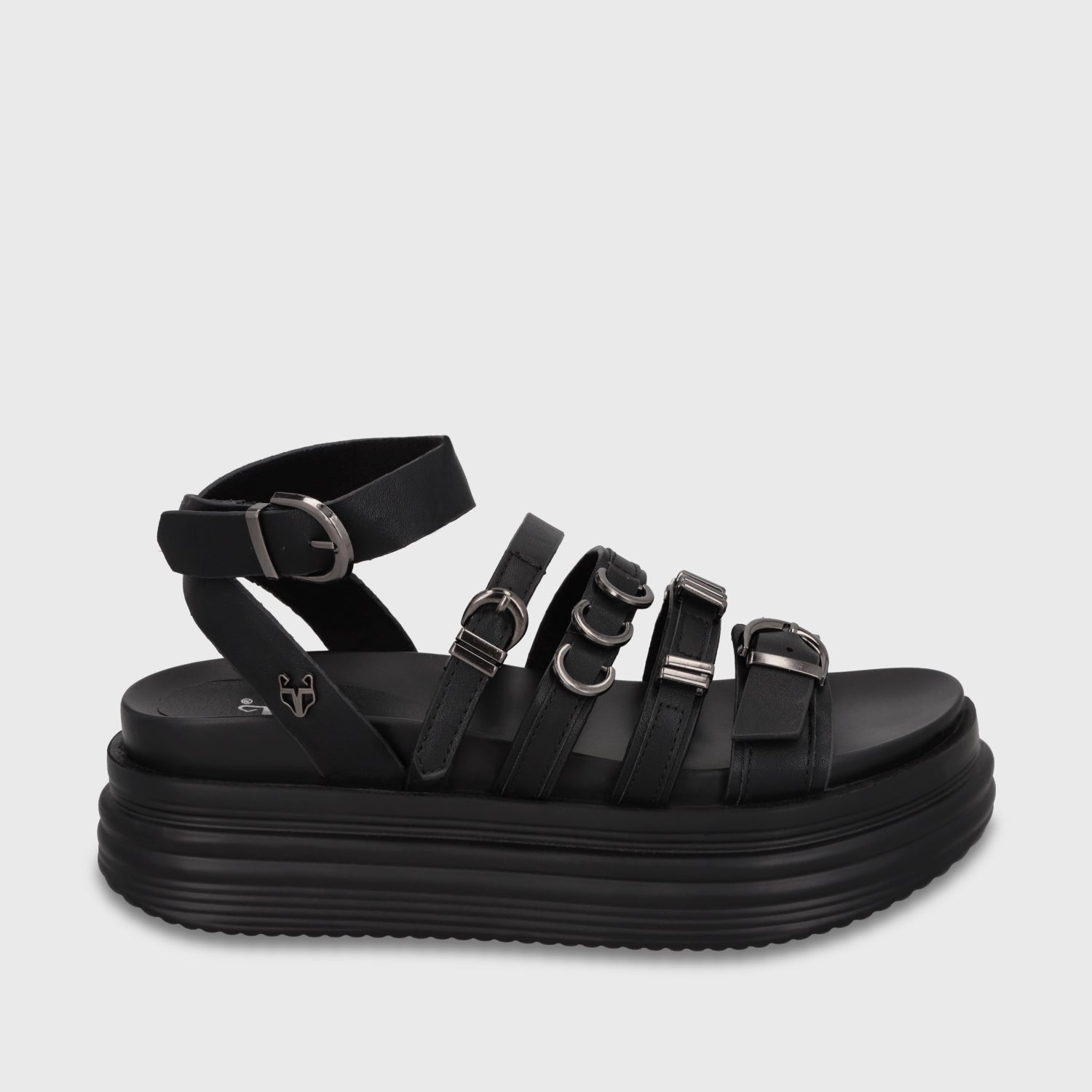 Sandalia Plataforma Negra Mujer 1571C - Gotta Perú