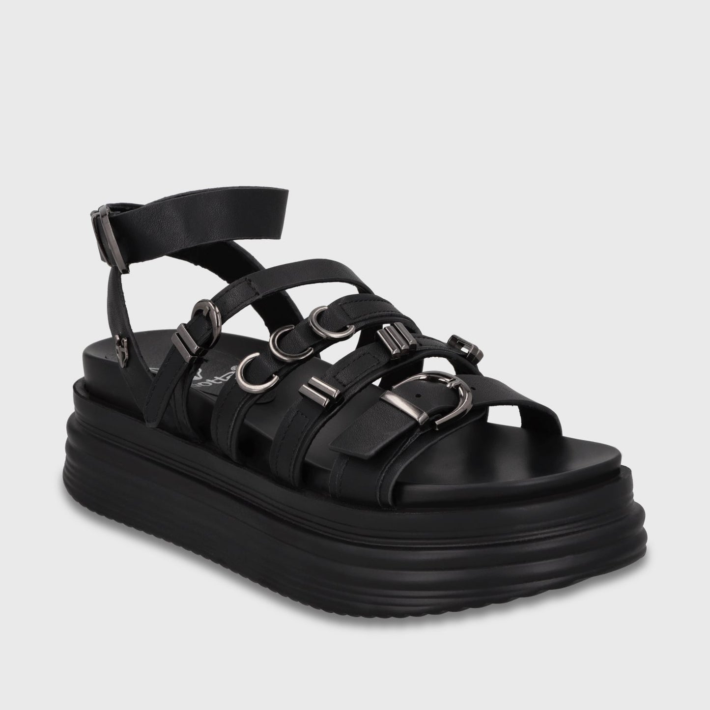 Sandalia Plataforma Negra Mujer 1571C - Gotta Perú