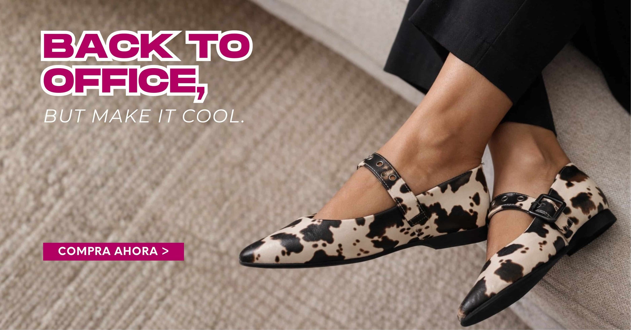 Zapatos Gotta animal print para mujer estilo moderno para oficina campaña back to office