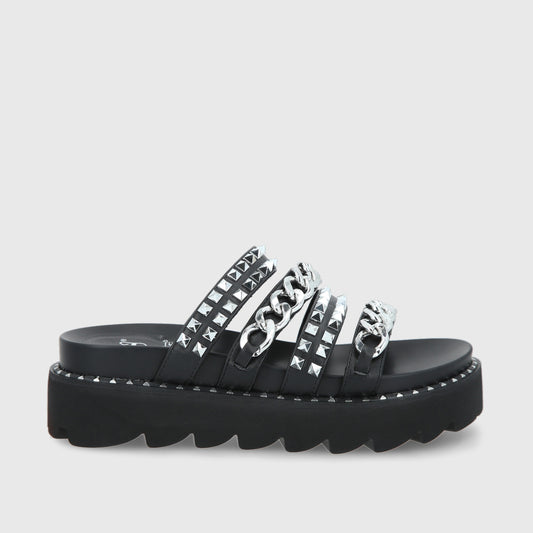 Sandalia Negra Mujer 1573A