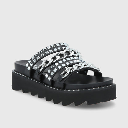 Sandalia Negra Mujer 1573A
