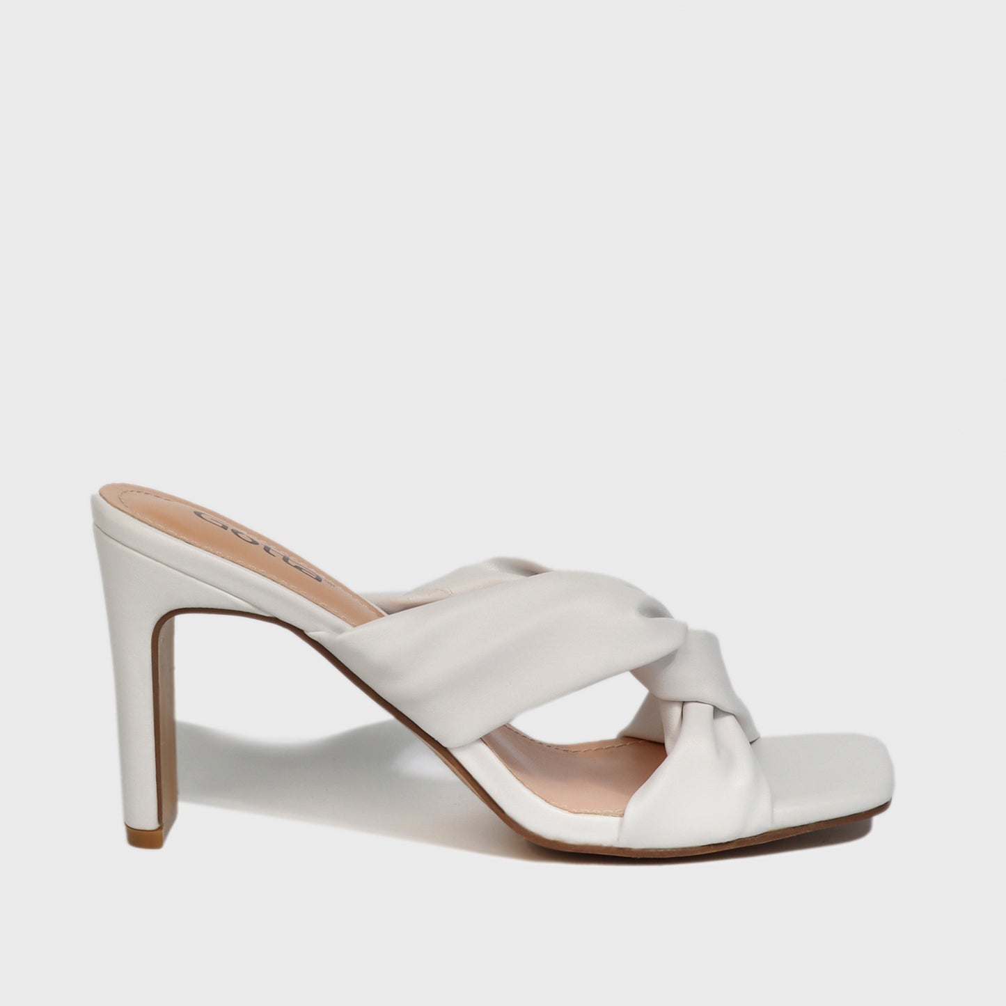 Sandalia Taco Blanca Mujer 25700